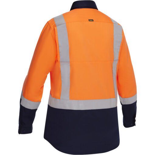 Bisley® - 312W6367H Class 2 Women's Vented Long Sleeve Button Down with Navy Bottom - Image 6