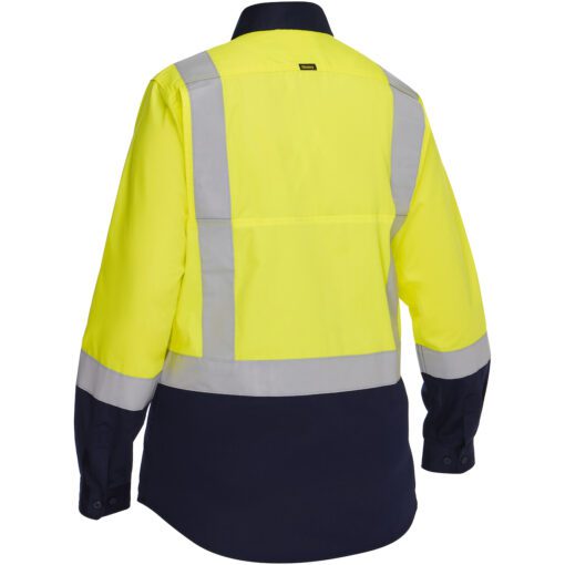 Bisley® - 312W6367H Class 2 Women's Vented Long Sleeve Button Down with Navy Bottom - Image 2