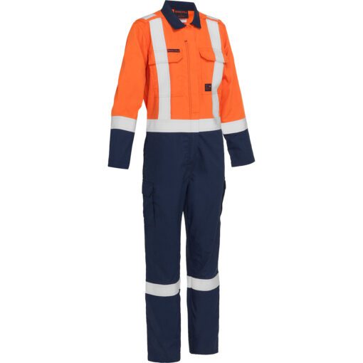 Bisley® - 385WFRHC - AR/FR Women's Ripstop Coverall with Navy Bottom - Image 3