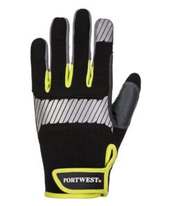A770 - PW3 Mechanic 80 Reflective Utility Glove Black/Yellow