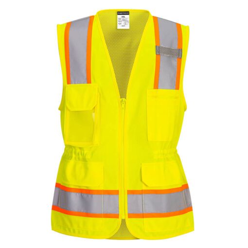 Portwest US392 - Hi-Vis Women's Executive Vest - Yellow - Image 2