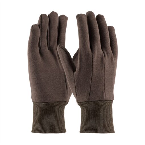 West Chester 750LC Women's Standard Weight Cotton Gloves - Brown Jersey, Knit Wrist Gloves, 750C & 750LC, Case/ 300 pairs - Image 2