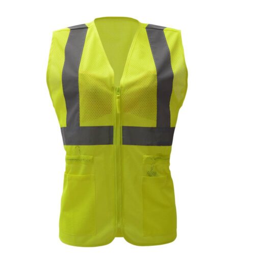 GSS Safety 7803 Class 2 Ladies Vest - Lime Green - Image 2