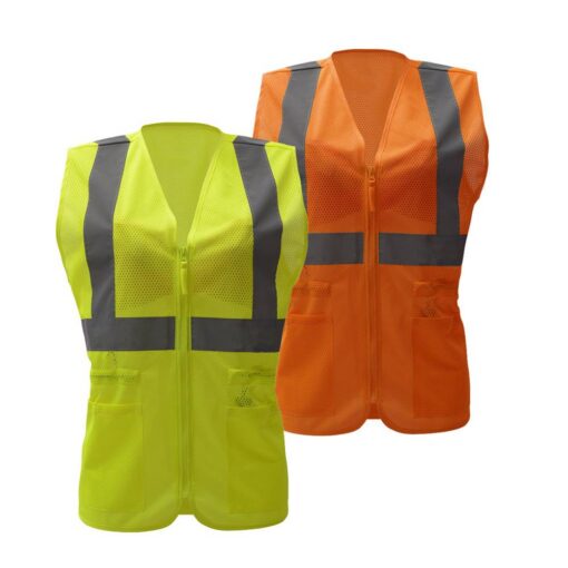 GSS Safety 7803 Class 2 Ladies Vest - Lime Green - Image 5