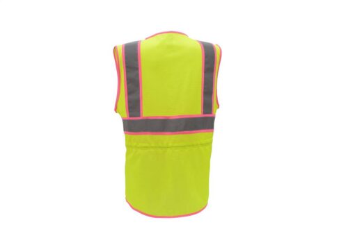 GSS Safety 7805 Class 2 Two Tone Ladies Vest - Lime - Image 5