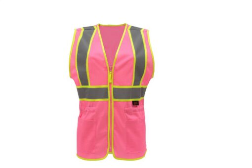 GSS Safety 7806 Pink Two Tone Ladies Vest - Image 2
