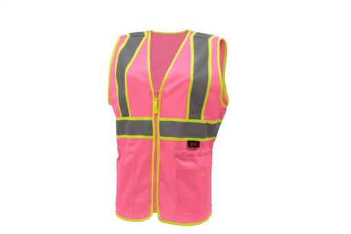 GSS Safety 7806 Pink Two Tone Ladies Vest - Image 3