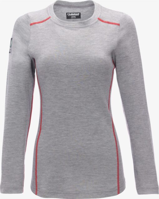 Lakeland LSCWAT Women's High Performance FR Long Sleeve Knit Crew T-Shirt - Image 4
