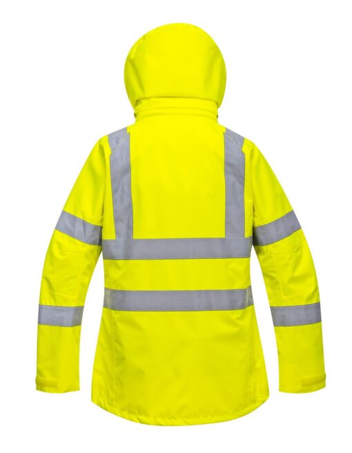 PortWest LW70 Ladies Hi Vis Breathable Jacket, Class 3 Type R, PU Coated Waterproof, Stain Resistant, Hi Vis Yellow - Image 5