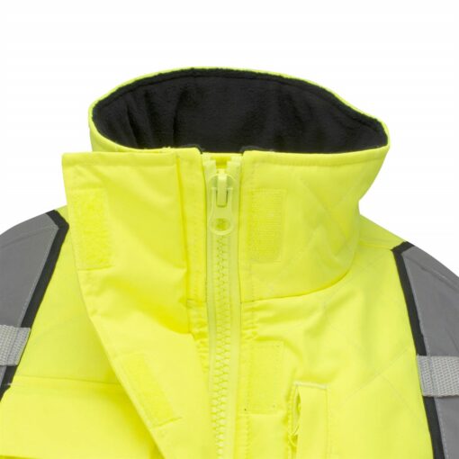 Radians SJ930-3 Women's Class 3 Quilted Bomber Jacket, Quilted, Hi Vis Lime Green - Image 5