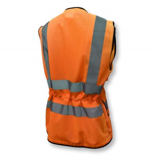 Radians SV59W Ladies Hi Vis Class 2 Heavy Duty Safety Vest, Surveyor Style Hi Vis Lime Green or Hi Vis Orange - Image 6