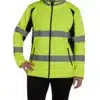 UHV668 HiVis Women's Full Zip Soft Shell Jacket