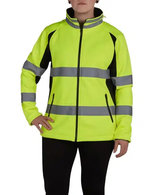 Utility Pro - UHV668 HiVis Women's Full Zip Soft Shell Jacket - Image 2
