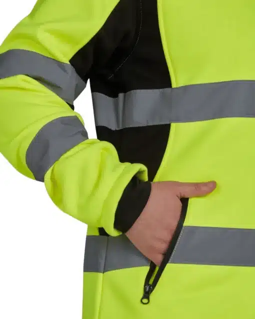 Utility Pro - UHV668 HiVis Women's Full Zip Soft Shell Jacket - Image 7